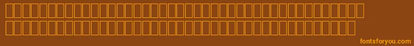 Hqpb3 Font – Orange Fonts on Brown Background