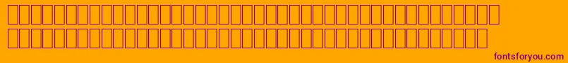 Czcionka Hqpb3 – fioletowe czcionki na pomarańczowym tle