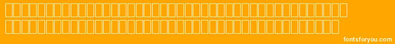 フォントHqpb3 – オレンジの背景に白い文字