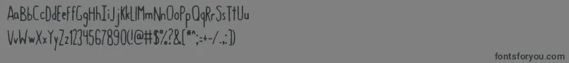 GastroIntestinalConfluent Font – Black Fonts on Gray Background