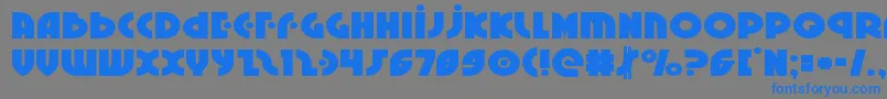 Neuralnomiconexpand Font – Blue Fonts on Gray Background
