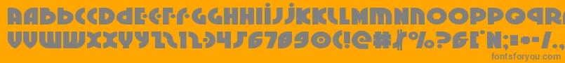 Neuralnomiconexpand Font – Gray Fonts on Orange Background