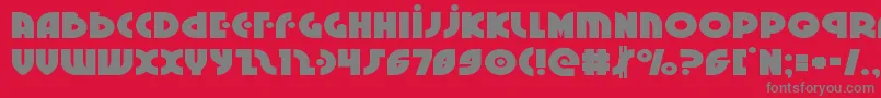 fuente Neuralnomiconexpand – Fuentes Grises Sobre Fondo Rojo