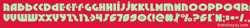 Neuralnomiconexpand Font – Green Fonts on Red Background
