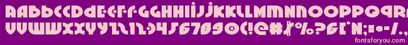 Neuralnomiconexpand Font – Pink Fonts on Purple Background