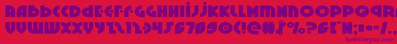 Police Neuralnomiconexpand – polices violettes sur fond rouge