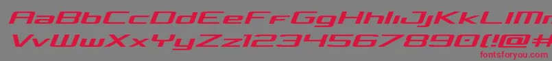 Concielianexpandsemital Font – Red Fonts on Gray Background