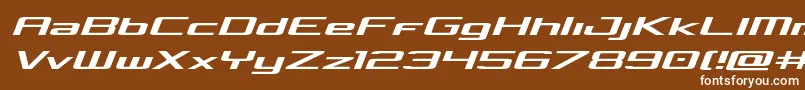 Concielianexpandsemital Font – White Fonts on Brown Background