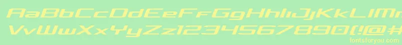 Concielianexpandsemital Font – Yellow Fonts on Green Background