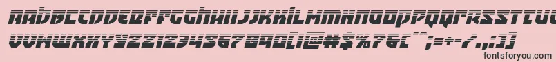 Crazyivanhalfital Font – Black Fonts on Pink Background