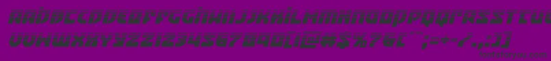 Czcionka Crazyivanhalfital – czarne czcionki na fioletowym tle