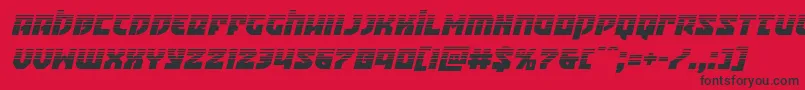 Crazyivanhalfital Font – Black Fonts on Red Background