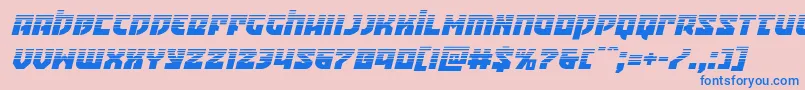 Crazyivanhalfital Font – Blue Fonts on Pink Background