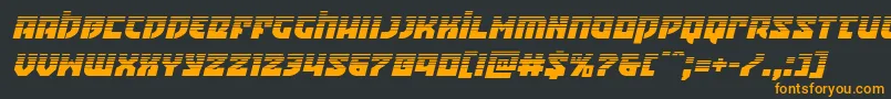 Crazyivanhalfital Font – Orange Fonts on Black Background