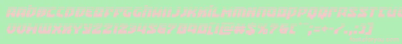 Шрифт Crazyivanhalfital – розовые шрифты на зелёном фоне