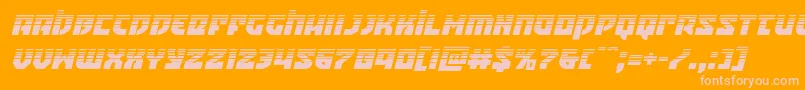 Crazyivanhalfital Font – Pink Fonts on Orange Background