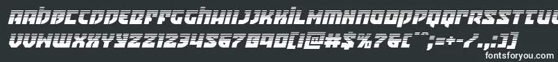Шрифт Crazyivanhalfital – белые шрифты на чёрном фоне