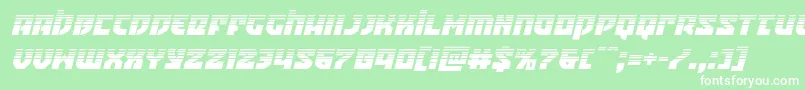 Crazyivanhalfital Font – White Fonts on Green Background