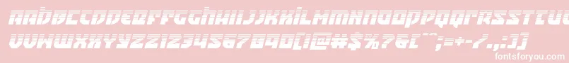 Crazyivanhalfital-Schriftart – Weiße Schriften auf rosa Hintergrund