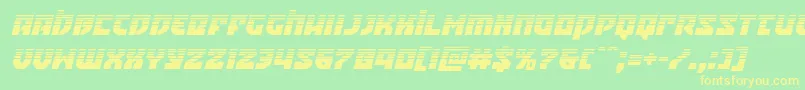 Crazyivanhalfital Font – Yellow Fonts on Green Background