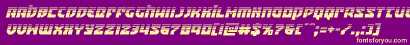 Crazyivanhalfital Font – Yellow Fonts on Purple Background
