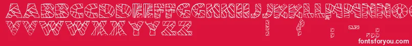 JmhMummy Font – White Fonts on Red Background