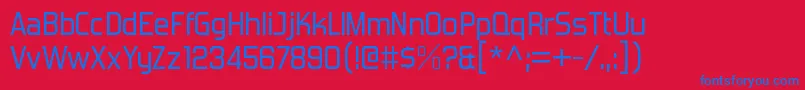 ForgottenfuturistrgRegular Font – Blue Fonts on Red Background