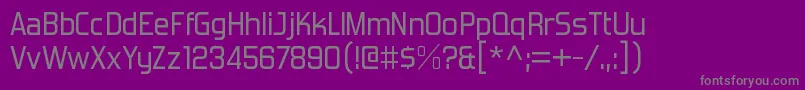 Czcionka ForgottenfuturistrgRegular – szare czcionki na fioletowym tle