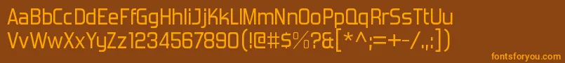fuente ForgottenfuturistrgRegular – Fuentes Naranjas Sobre Fondo Marrón