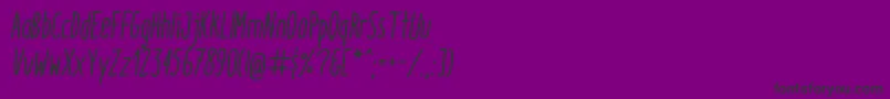 ItaloMediumItalic Font – Black Fonts on Purple Background