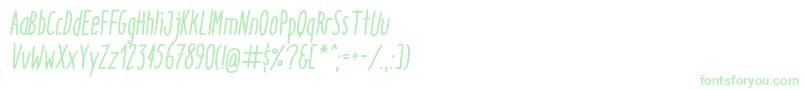 ItaloMediumItalic Font – Green Fonts on White Background