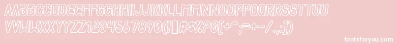 MadScientist+ Font – White Fonts on Pink Background
