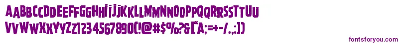 Ghoulishintentshift Font – Purple Fonts on White Background