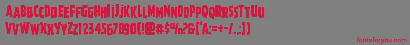 Ghoulishintentshift Font – Red Fonts on Gray Background