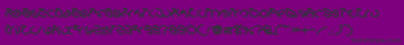 GraphicDreamBold Font – Black Fonts on Purple Background