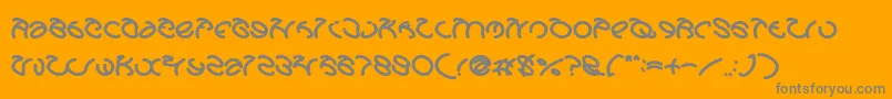 fuente GraphicDreamBold – Fuentes Grises Sobre Fondo Naranja