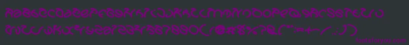 GraphicDreamBold Font – Purple Fonts on Black Background