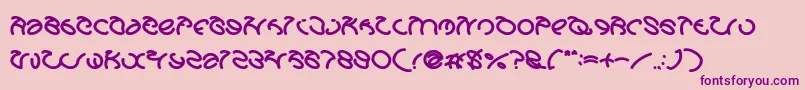 GraphicDreamBold Font – Purple Fonts on Pink Background