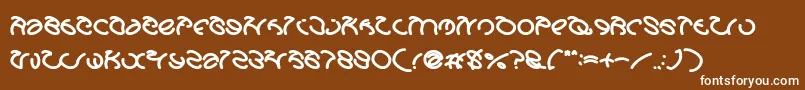 GraphicDreamBold Font – White Fonts on Brown Background