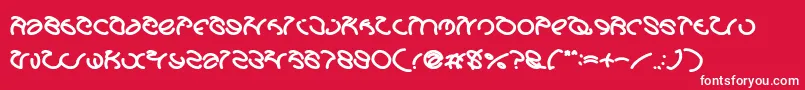 GraphicDreamBold Font – White Fonts on Red Background