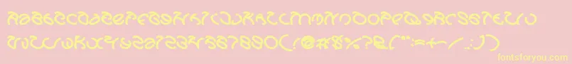 GraphicDreamBold Font – Yellow Fonts on Pink Background