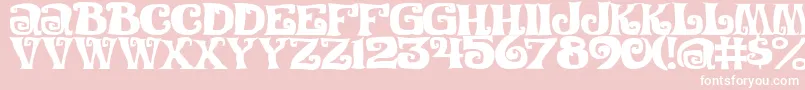 FestivalNightsJl Font – White Fonts on Pink Background