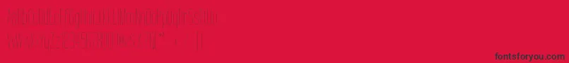 TallFilmsFine Font – Black Fonts on Red Background