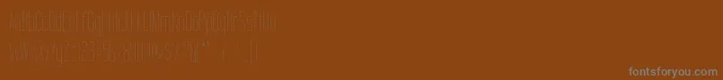 Czcionka TallFilmsFine – szare czcionki na brązowym tle