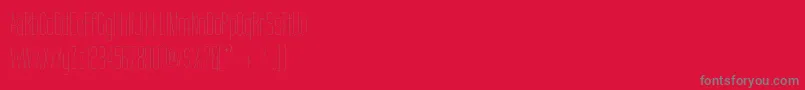 TallFilmsFine Font – Gray Fonts on Red Background