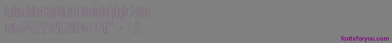 TallFilmsFine Font – Purple Fonts on Gray Background