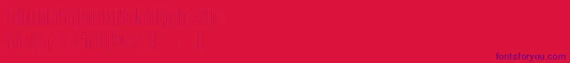 TallFilmsFine Font – Purple Fonts on Red Background