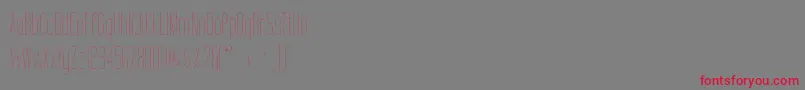 TallFilmsFine-Schriftart – Rote Schriften auf grauem Hintergrund
