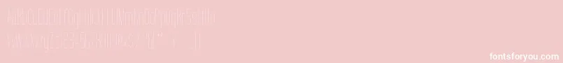TallFilmsFine-Schriftart – Weiße Schriften auf rosa Hintergrund