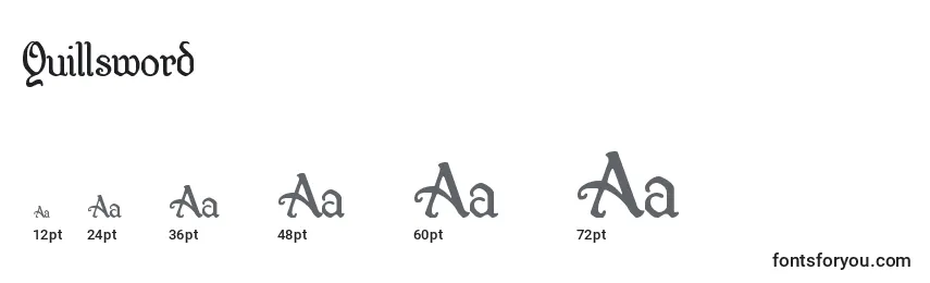Quillsword Font Sizes